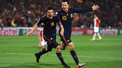 David Villa_ Cesc_Fabregas